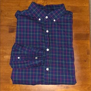 Vineyard Vines Classic Murray plaid tartan shirt L